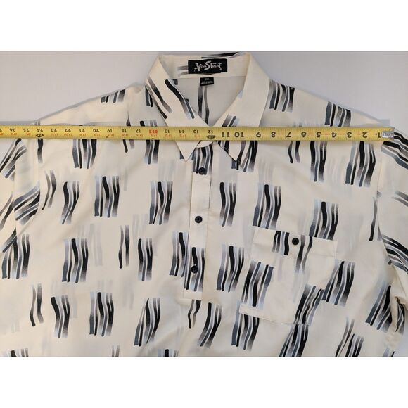 Vintage Alan Stuart 3XL Abstract Pullover Shirt - 90s Style - Picture 6 of 10
